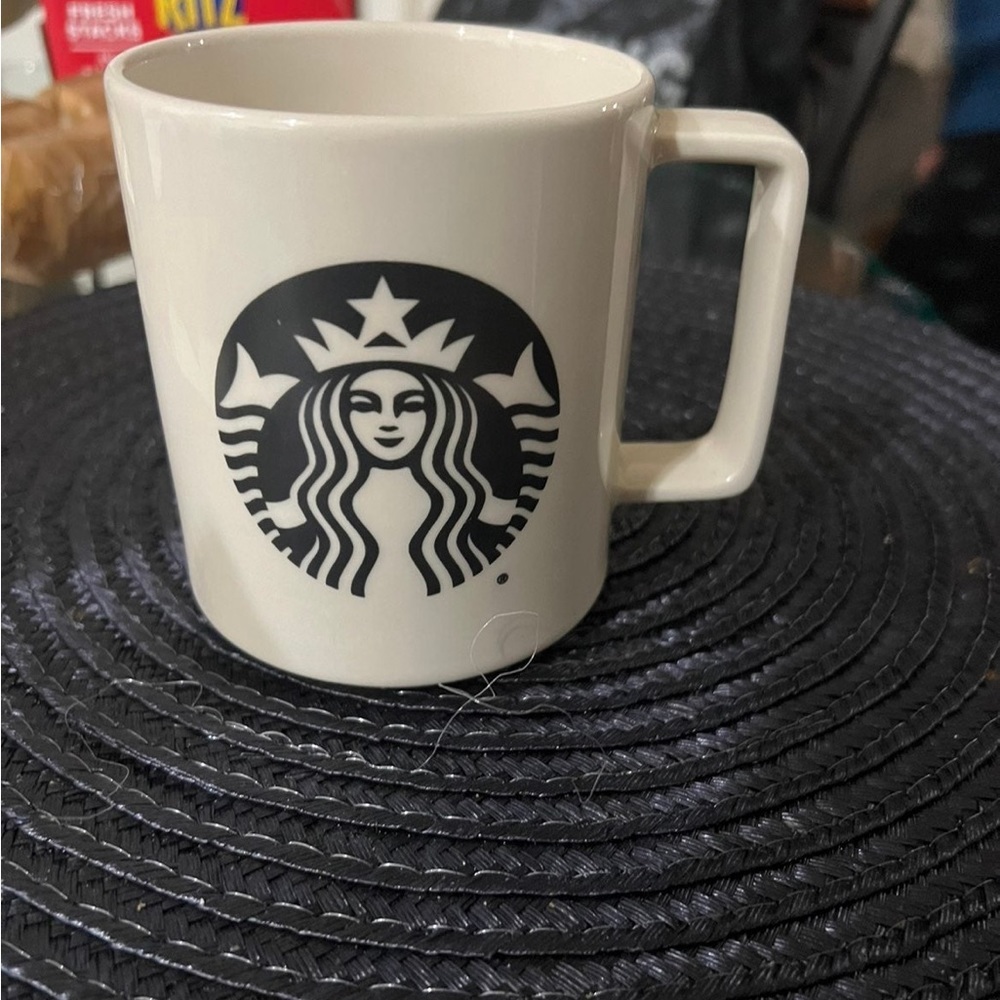 starbucks black logo mug